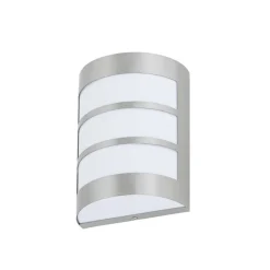 Kristian buitenwandlamp van roestvrij staal met strips