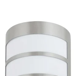 Kristian buitenwandlamp van roestvrij staal met strips