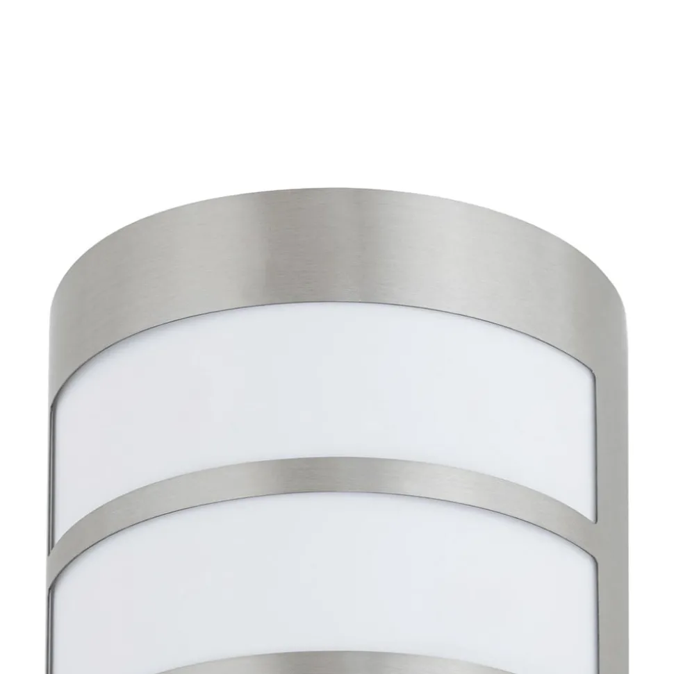 Kristian buitenwandlamp van roestvrij staal met strips