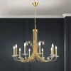 Kroonluchter Ariane, goudkleurig, Ø 92 cm, kristal, 10-lamps.