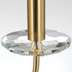 Kroonluchter Ariane, goudkleurig, Ø 50 cm, kristal, 3-lamps.