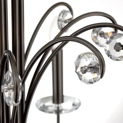 Kroonluchter Ariane, nikkel, Ø 92 cm, kristal, 10-lamps.