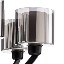 Kroonluchter AV-7002-1876-6BSY met glazen kappen