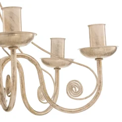 Kroonluchter Ayleen 6-lamps 1 niveau, wit