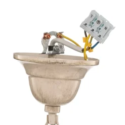 Kroonluchter Ayleen 6-lamps 1 niveau, wit