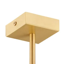 Kroonluchter Azzi textiel kap 5-lamps wit