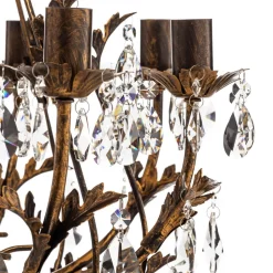 Kroonluchter Botte van metaal 8-lamps brons