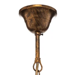 Kroonluchter Botte van metaal 8-lamps brons