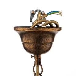 Kroonluchter Botte van metaal 5-lamps brons