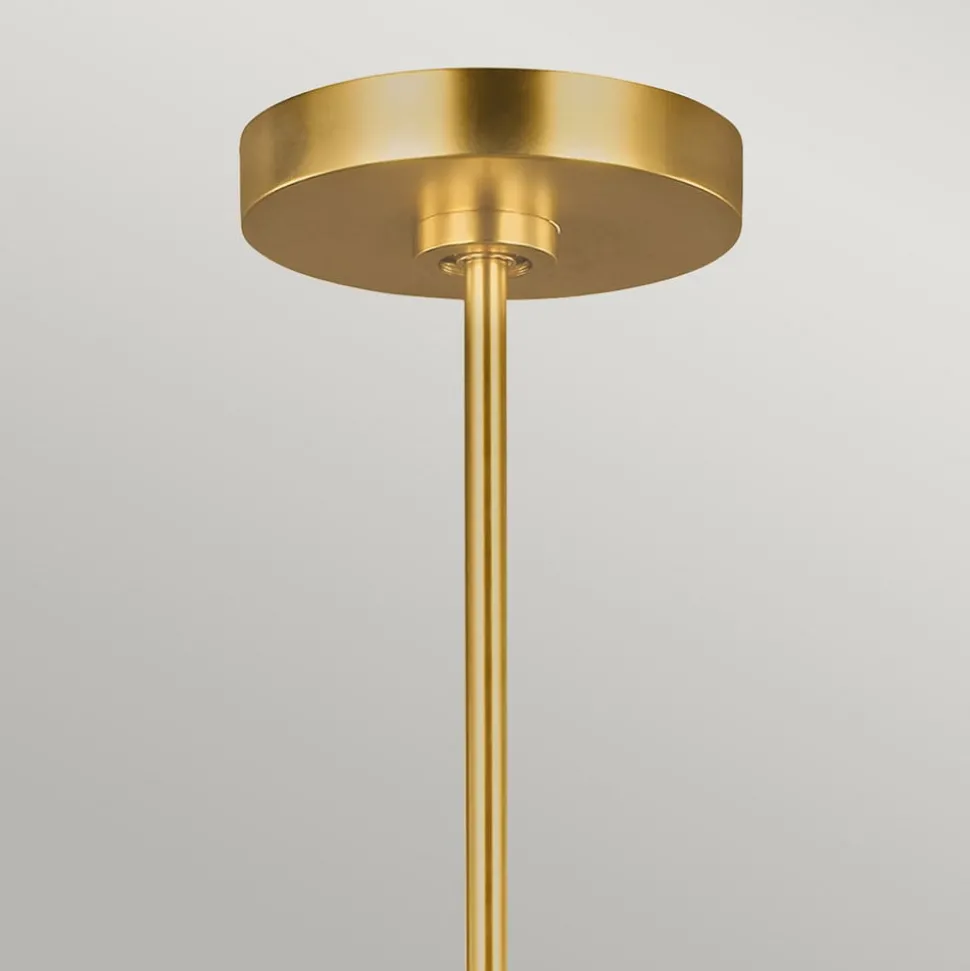 Kroonluchter Brianna 9-lamps gebronsd-messing