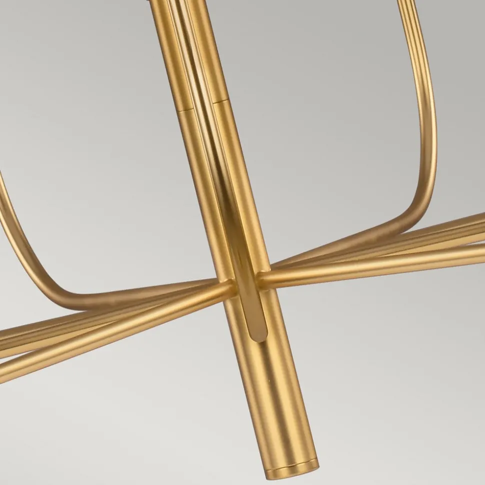 Kroonluchter Brianna 9-lamps gebronsd-messing