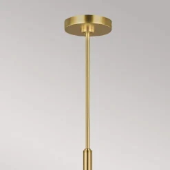 Kroonluchter Brianna, 6-lamps, brons gepolijst