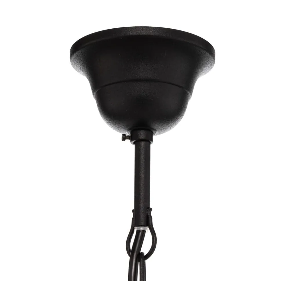 Kroonluchter Candela, zwart, 5-lamps