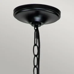 Kroonluchter Capitol Hill, 6-lamps, zwart