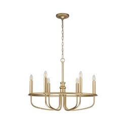 Kroonluchter Capitol Hill, 6-lamps, messing