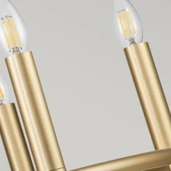 Kroonluchter Capitol Hill, 6-lamps, messing