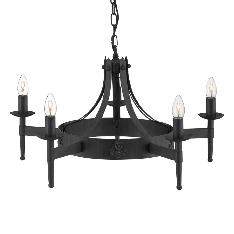 Kroonluchter Cartwheel II, 5-lamps