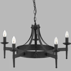 Kroonluchter Cartwheel II, 5-lamps