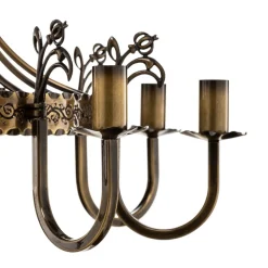 Kroonluchter Castle licht gepatineerd 8-lamps