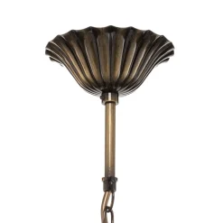 Kroonluchter Castle licht gepatineerd 8-lamps