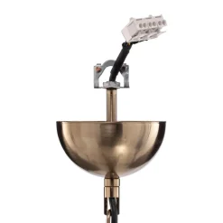 Kroonluchter Castro, antiek messing, 5-lamps