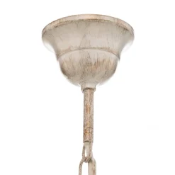 Kroonluchter Cesta, 5-lamps met kristallen