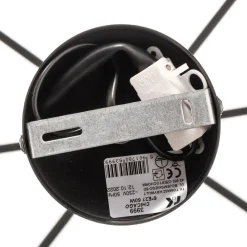 Kroonluchter Chicago, linnen lampenkappen, 6-lamps