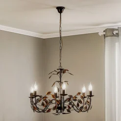 Kroonluchter Collana metaal 6-lamps brons