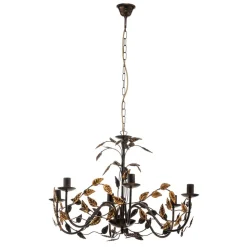 Kroonluchter Collana metaal 6-lamps brons