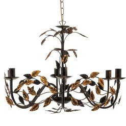 Kroonluchter Collana metaal 6-lamps brons