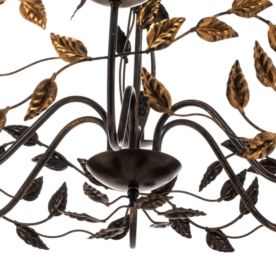 Kroonluchter Collana metaal 6-lamps brons