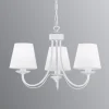 Kroonluchter Cortez, wit, 3-lamps
