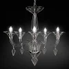 Kroonluchter Dedalo 5-lamps chroom