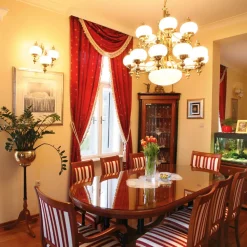 Kroonluchter Delia, messingkleurig Ø 100 cm, 16-lichts, glas