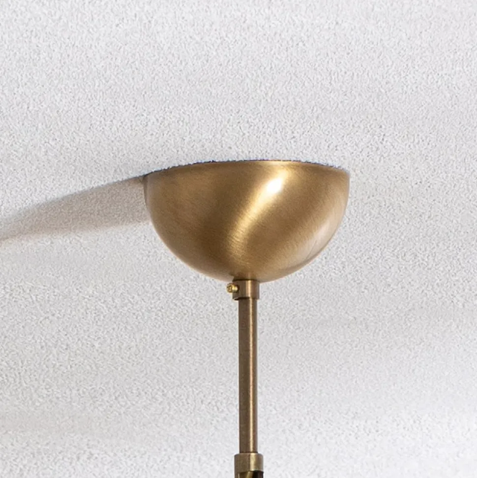 Kroonluchter Elizabeth Ø80cm metaal/kristal 8flg. antiek goud