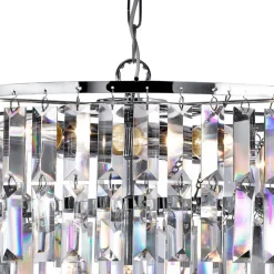 Kroonluchter Empire met kristallen prisma's