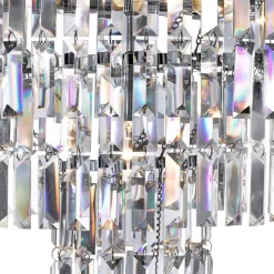 Kroonluchter Empire met kristallen prisma's