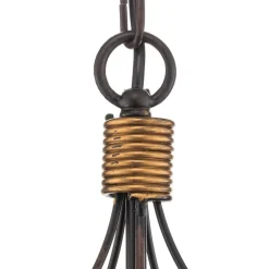 Kroonluchter Fiamma Marrone 5-lamps zonder kappen