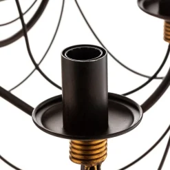 Kroonluchter Fiamma Marrone 8-lamps zonder kappen