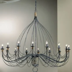 Kroonluchter FILO, 16-lichts, 140 cm