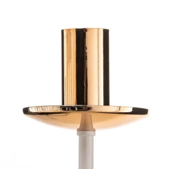 Kroonluchter Foreman 3-lamps, wit-koper