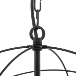 Kroonluchter Globe 5-lamps zwart