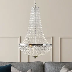 Kroonluchter Gränsö voor de badkamer, Ø 30 cm