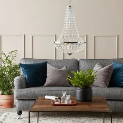 Kroonluchter Gränsö voor de badkamer, Ø 30 cm