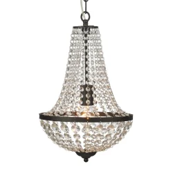 Kroonluchter Gränsö, zwart, IP20, Ø 30 cm