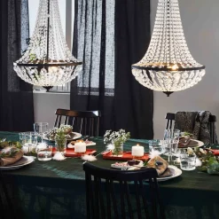 Kroonluchter Gränsö, zwart, IP20, Ø 40 cm