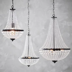 Kroonluchter Gränsö, zwart, IP20, Ø 40 cm