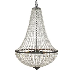 Kroonluchter Gränsö, zwart, IP20, Ø 50 cm