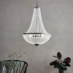 Kroonluchter Gränsö, zwart, IP20, Ø 50 cm