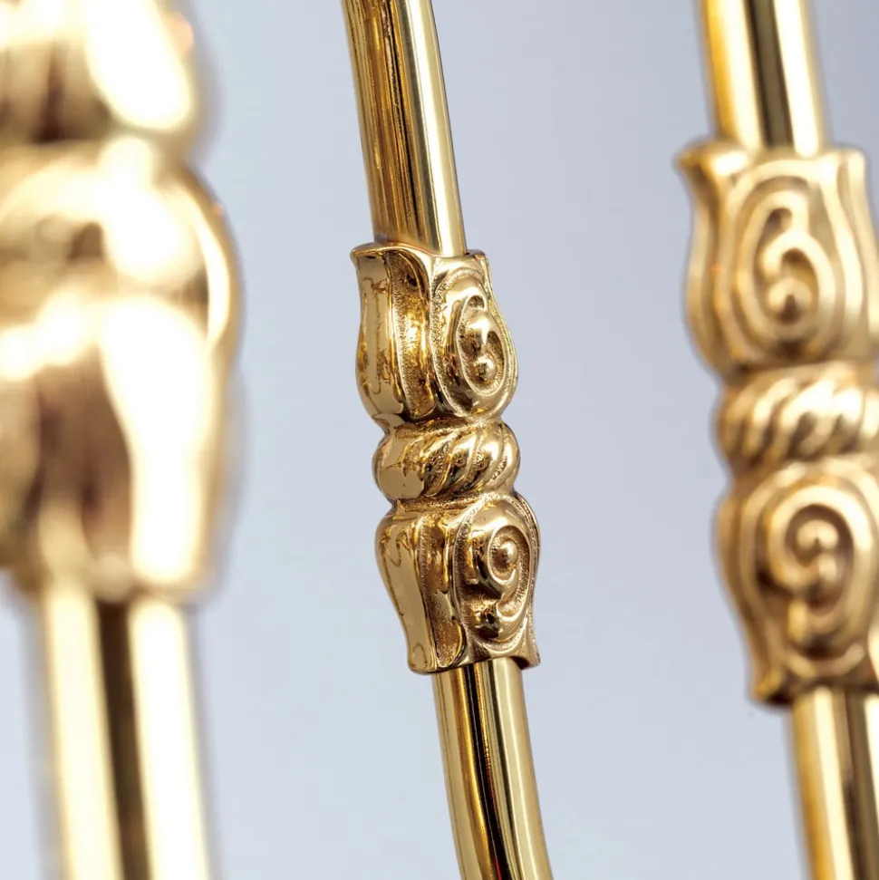 Kroonluchter IMKE, gepolijst messing, 8-lichts